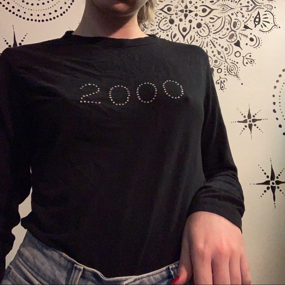 Y2k Rhinestone Top - Picture 1 of 3